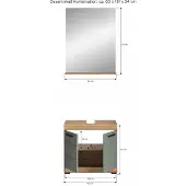 Furnilux Scout badkamercombinatie salie mdf tz artisan nb