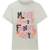 Cars Little T-shirt wit Meisjes Stretchkatoen Ronde hals Printopdruk - maat 92