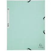Exacompta AQUAREL - Elastomap in glanskarton 400g/m2 - A4 - Pastelgroen - 55533E