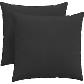 vidaXL Zitkussens 2 pcs Zwart 50 x 50 cm Stof