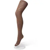 Bonnie Doon Dames Panty met Zebra Print 100 Denier maat L/XL Bruin - Uitstekend Draagcomfort - Zebraprint - Dierenprint - Gladde Naden - Perfecte Pasvorm - Sudan Brown - BP211902.367