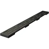 Brauer Douchegootrooster StanGrid Zwart Standaard tbv Douchegoot STD/W/PS 60x7 cm