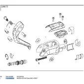 Sram lever inner parts aero hydr.