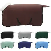vidaXL Paardendeken Volledig Donkerbruin 105 cm Polar fleece