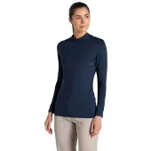 Craghoppers Nosilife Mock Neck T-shirt Met Lange Mouwen Blauw 40 Vrouw