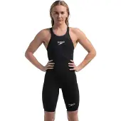 Speedo Fastskin Lzr Pure Valor 2.0 Open Back Competition Swimsuit Zwart UK 23 Vrouw