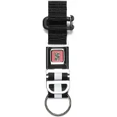 Chrome Chroom Mini Gesp Sleutelhanger Zwart/Wit
