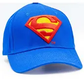 COTTON DIVISION - Superman Logo - Baseball Pet - Blauw