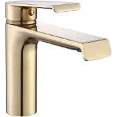 REA Wastafelkraan Hass Gold Brush Low