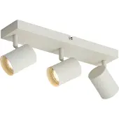 QAZQA Moderne plafondspot beige 3-lichts kantelbaar - Jeana