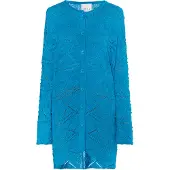 IZIA Gebreid vest 'Lomasi' cyaan blauw