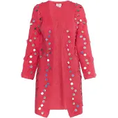 IZIA Gebreid vest pink