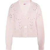 IZIA Gebreid vest 'Eyota' rosa