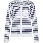 Usha Gebreid vest marine / wit