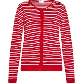 Usha Gebreid vest rood / wit