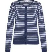 Usha Gebreid vest marine / wit