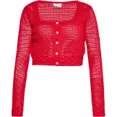 IZIA Gebreid vest rood