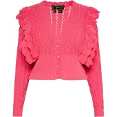 Faina Gebreid vest pitaja roze