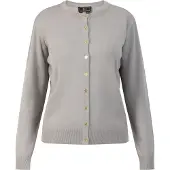 Faina Gebreid vest grijs