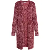 Usha Gebreid vest 'Sivene' rood gemêleerd