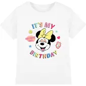 Disney Kinderen/Kinderen Het is mijn verjaardag Minnie Mouse T-Shirt (Wit)