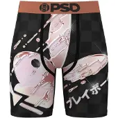 PSD Boxershorts 'Rose Drippin' zwart