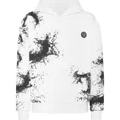 Plein sport Sweatvest 'Splash' zwart / wit