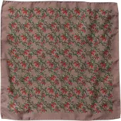 Dolce&Gabbana Bruine Chili's Zijde Vierkant Mannen Foulard Sjaal