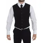 Dolce&Gabbana Zwart Katoenen Vest Klassieke Stijl