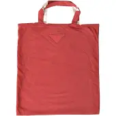 Prada Rode Jersey Stof Logo Schouder Shop Tas