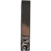Dolce&Gabbana Zilveren Messing Logo Geklemd Stropdas Clip Bar