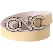 Costume National Cnc Logo Leren Riem