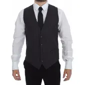 Dolce&Gabbana Grijs Gestreept Vest
