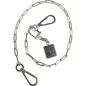 Dolce&Gabbana Zilverkleurige Metalen Ketting DG Charm Sleutelhanger