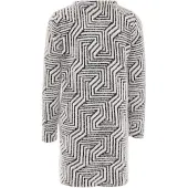 Faina Vest Dames wol wit zwart