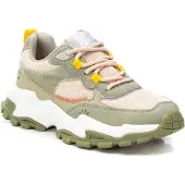 Refresh Dames Schoenen 172404 groen (40), Plat, Veters, Casual 17240404-KAKI