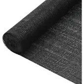 vidaXL Privacynet 75 g/m² 3,6x50 m HDPE zwart