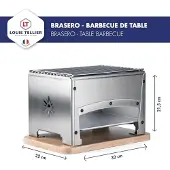 Tellier Tafelbarbecue op houtskool 33x22cm - - brasi-f