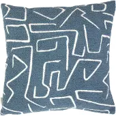 Mars & More Roy chenille jaquard kussen ijsblauw 45x45cm