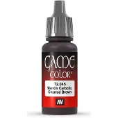 Vallejo Hobbyverf Acrylverf - 72045 Game Color - Charred Brown - Acryl - Verf flesje - 18 ml