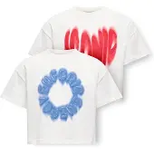 ONLY GIRLS Shirt 'KOGDAPHNE' blauw / rood / wit