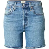 Levi's Jeans '501 Mid Thigh Lightweight Shorts' blauw denim