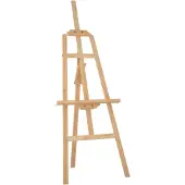 vidaXL Schildersezel 53,5x95x127 cm massief grenenhout