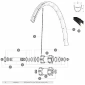 Mavic Voorwielnaaf 6804dw Lagerpaar