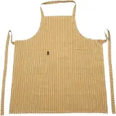 Linen&More Schort Pinstripe Geel 75 X 90 Cm