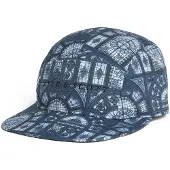 Lyle & Scott Baseballpet met glas-in-loodprint - Marineblauw