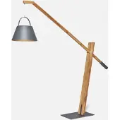 Suns Jane buitenlamp solar - matt royal grey - natural teak