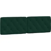 vidaXL Hoofdbordkussen 160 cm fluweel donkergroen