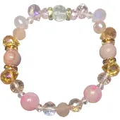 Fashion Jewelry Luxe rose kralen armband