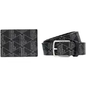 Lacoste The Blend Geschenkset - Creditcardhouder en Riem (palm green, 100 cm)